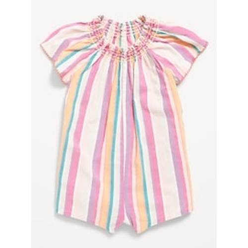 Printed Flutter-Sleeve One-Piece Romper for Baby | Old Navy