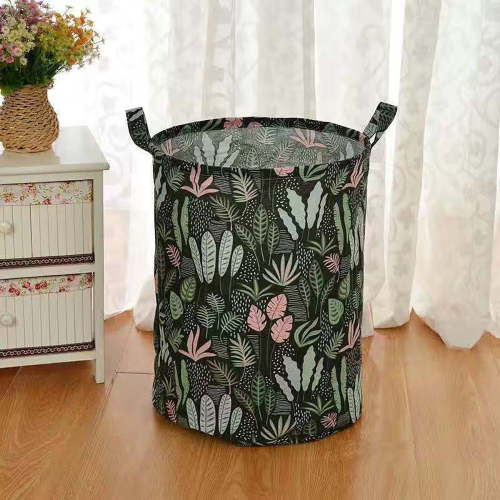 Giyblacko Home Textile StorageLaundry Hamper With Handles Collapsible Canvas Laundry Basket Storage Basket Home Organizer For Nursery Clothes Toys Baby Hamper