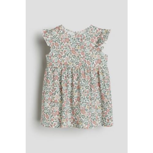 Ruffle-trimmed Jersey Dress