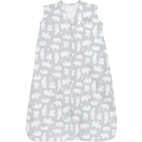 HALO SleepSack, 100% Cotton Wearable Blanket, Swaddle Transition Sleeping Bag, TOG 0.5, Polar Bears, Small, 0-6 Months