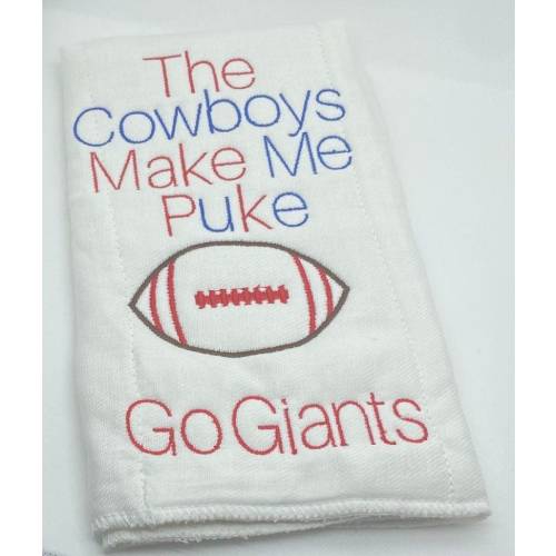 New York Giants Baby Burp cloth Baseball Baby Shower Personalized Gift New Baby Gift Baby New Baby Gift