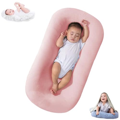 Baby Lounger for Newborn 0-24 Months, Bionic Design Baby Nest Sleeper, Soft Organic Breathable Lounger Pillow for Newborn Infants