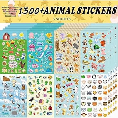 Amazon.com: Sinceroduct Stickers Assortment Set for Toddlers, Stickers for Kids, 5 Sheets (1300+ Count), 8 Themes Collection for Kids, Children, Teacher, Parent, Grandparent, School : Toys & GamesPlay Icon