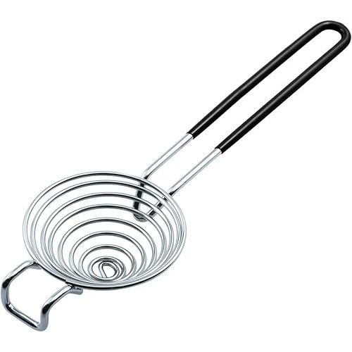 CAMKYDE Egg Separator Food Grade Stainless Steel Egg Yolk White Separation Tool (Black)