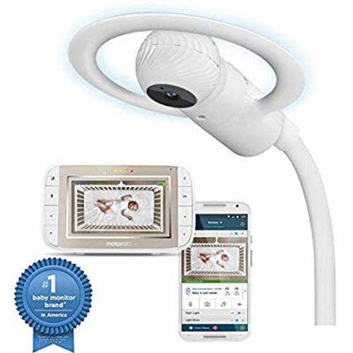 Motorola Halo+ Over-The-Crib Baby Monitor & Soother with HD Wi-Fi Camera & Parent Unit