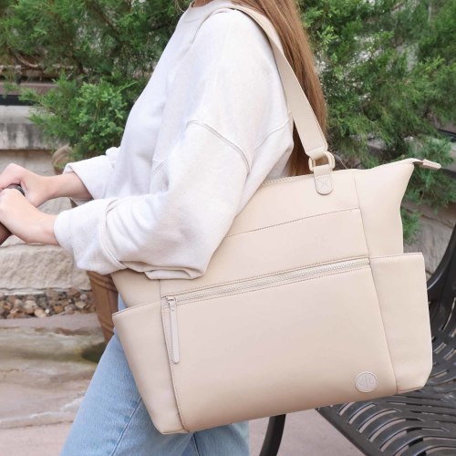 Lane Convertible Diaper Bag Tote in Sand | Caden Lane