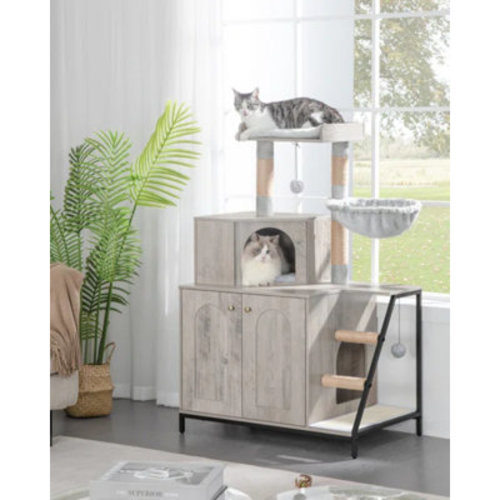 Tucker Murphy Pet™ 2 in 1 Hidden Cat Litter Box Enclosure Furniture | Wayfair