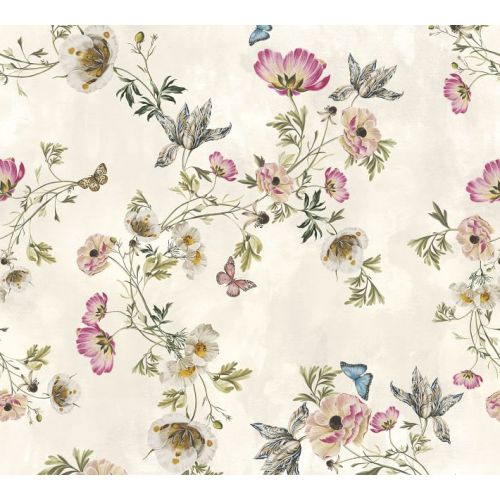 Monique Lhuillier Tuileries Wallpaper Sample - 6"W x 8"L