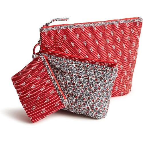 Vera Bradley Women's Cotton 3 Pouch Organizer Set, Dotty Floral