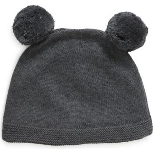 Double Pompom Organic Cotton Beanie