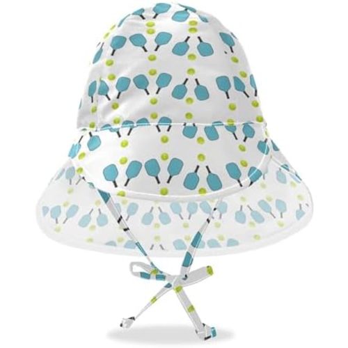 Baby Sun Hat for Girls Boys Printed, Toddler Beach Bucket Hats for Camping Travel Outdoor 2-4T