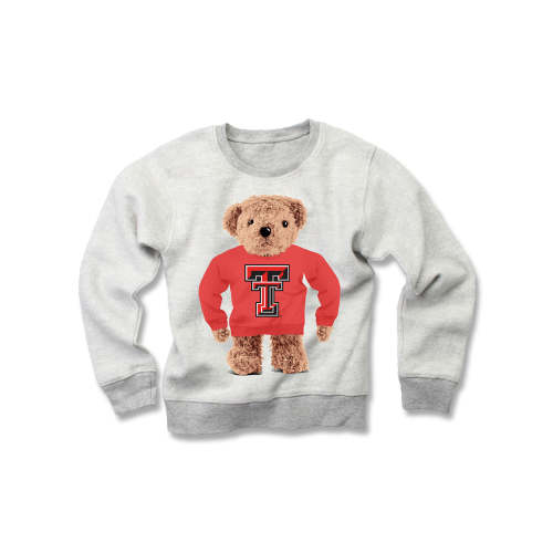 Texas Tech "Teddy Bear" TODDLER Reverse Fleece Crewneck – Red Raider Outfitter