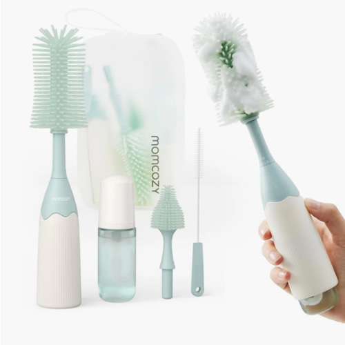 Momcozy Innovative Push-Press Design Bottle Brush Kit