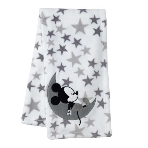 Disney Baby Mickey Mouse White/Gray Celestial Fleece Blanket – Lambs & Ivy