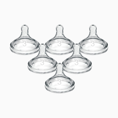 Dr. Brown's Wide-Neck Nipple (6 Pack) - Clear, Level 3
