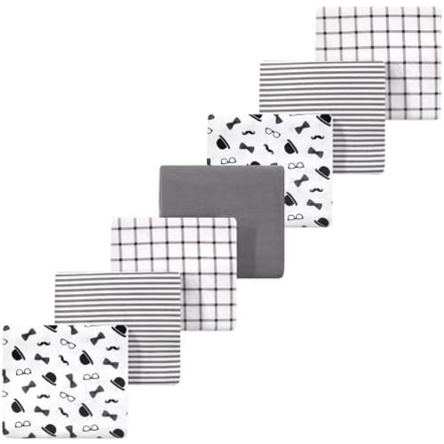 Luvable Friends Little Treasure Flannel Receiving Blankets 7pk