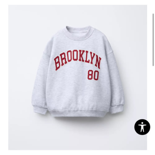 RAISED TEXT SWEATSHIRT - Gray marl | ZARA United States