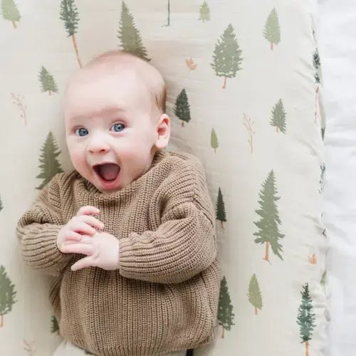 Buy Cotton Muslin Changing Pad Cover | Saranoni