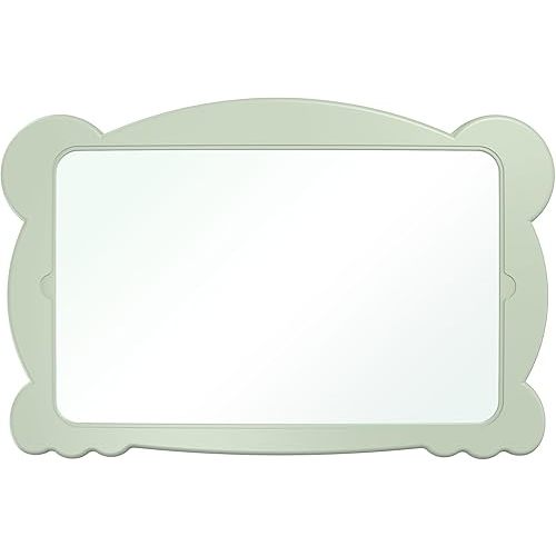 Baby Car Mirror for Rear-Facing Seat - Shatterproof, 360° Adjustable, Clear Wide View, Easy Install on Headrest - Tea Green Frame for Soothing Comfort, for Newborns & Infants