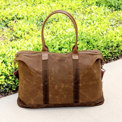Personalized Waxed Canvas Weekender