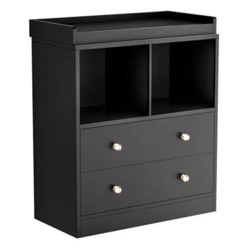 Baby Dresser with Changing Table Top, 6 Drawer Nursery & Changing Station with Changing Pad, Sturdy Wooden Baby