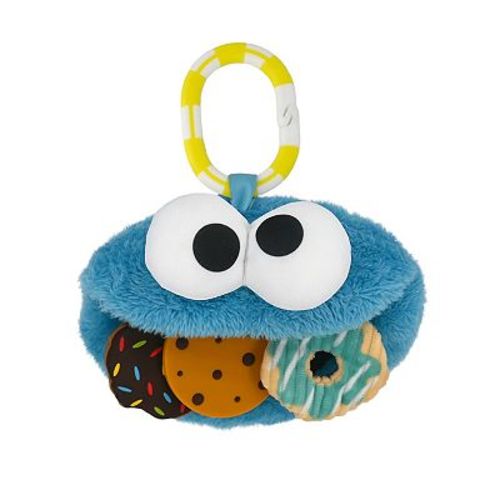 Sesame Street Cookie Monster On-the-Go Baby Toy with Silicone Cookie