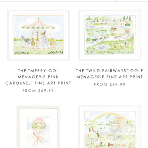 Gift Card to Evelyn Henson website for Nursery Art