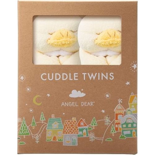Angel Dear - Yellow Duck, Cuddle Twins Blankie Set