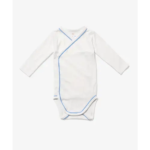 Newborn & Baby Crossbody Onesie In Blue | Oso & Me