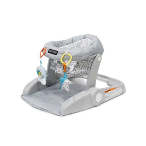 Ingenuity Learn-to-Sit 2-Position Booster Seat - Heather Gray