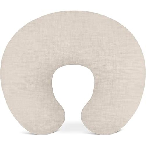 Nursing Pillow Covers, Muslin Nursing Cover for Breastfeeding Pillows, Comfortable for Baby Girls and Boys (Beige)