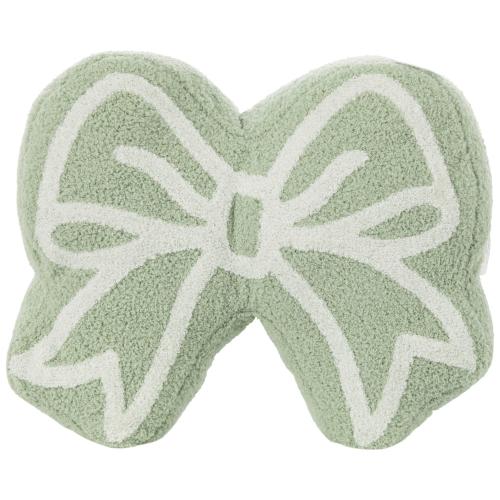 Fuzzy Bow Pillow