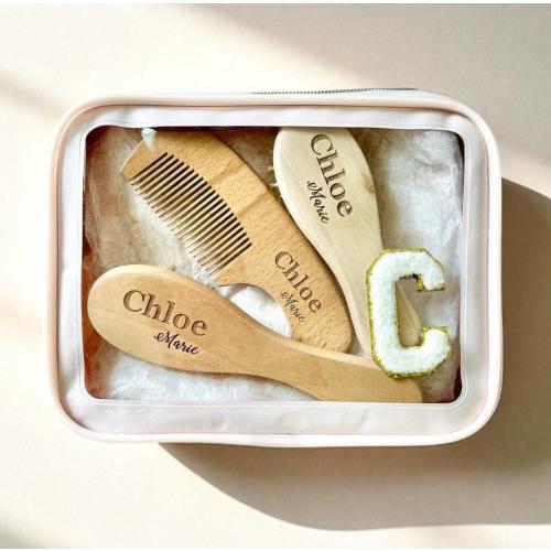 Personalized Girl Baby Hairbrush Custom Baby Gift for Girl Baby Shower Gift for Toddler Girl First Birthday Custom Baby Brush Baby Keepsake