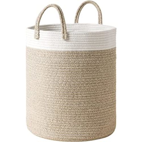 LA JOLIE MUSE Woven Basket Rope Storage Basket