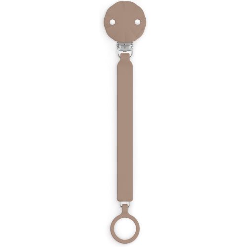 Suavinex Wonder Silicone Baby Pacifier Clip, Spain's #1 Baby Bottle and Pacifier Brand, Pacifier Clips for Babies, Baby Essentials, Raw Umber