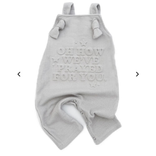 Oh How We've Prayed For You Knotted Waffle Overalls – OUR HOUSE ABOVE