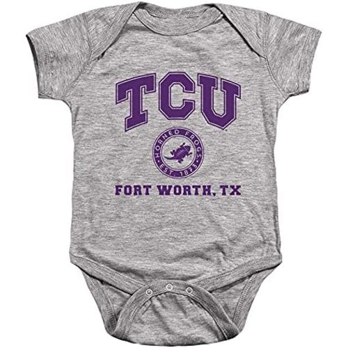 Texas Christian University Official Circle Logo Unisex Infant Snap Suit for Baby