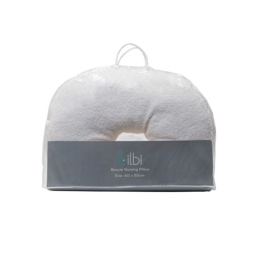 Bilbi Boucle Nursing Pillow Ivory | Nursing Pillow | Baby Bunting AU