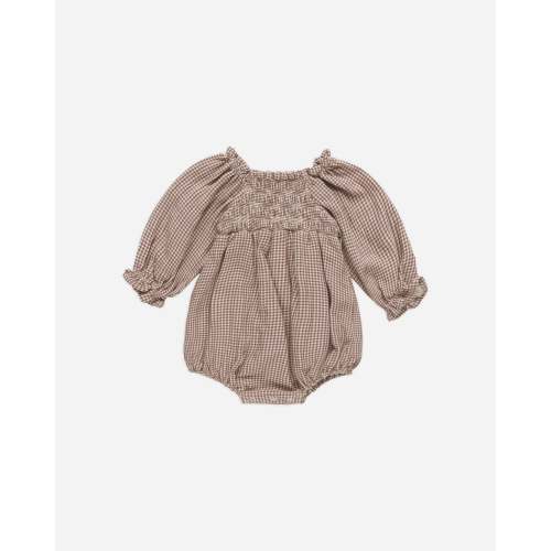 Eden Romper || Plum Gingham – Quincy Mae