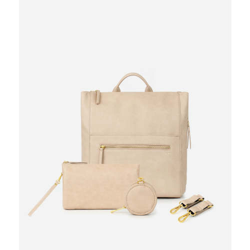 The Fawn + Nordstrom Square Diaper Bag Bundle - Beige