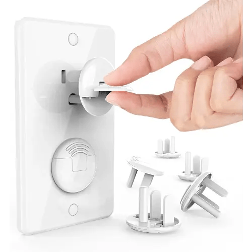 Outlet Covers Baby Proofing with Hidden Handle (32 Pack) Child Proof Outlet Plug Covers 3-Prong Baby Proofing Electrical Outlet Cover Safety Power Outlet Protector Child Socket Cap