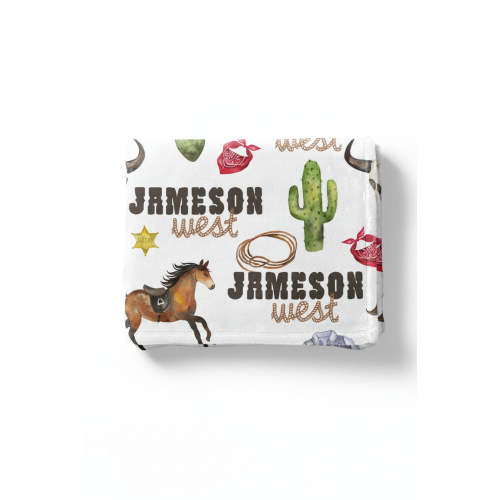 Wild West | Personalized Kids Blanket