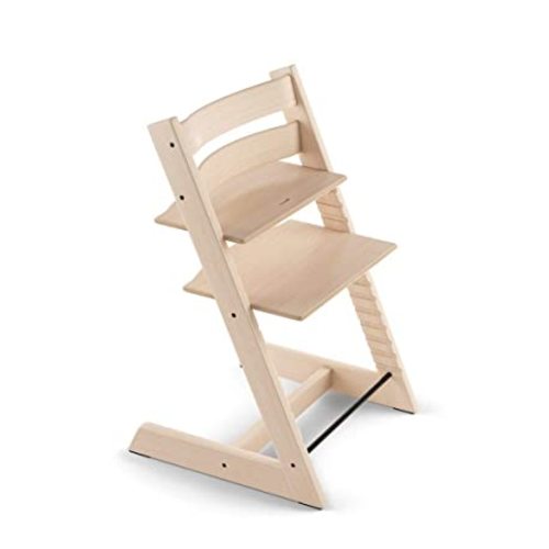 Tripp Trapp Chair from Stokke, Natural - Adjustable, Convertible Chair for Toddlers, Children & Adults - Convenient, Comfortable & Ergonomic - Classic Design