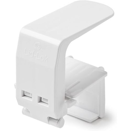 Mommy's Helper Lid-Lok Toilet Seat Safety Latch, White, 1-Pack