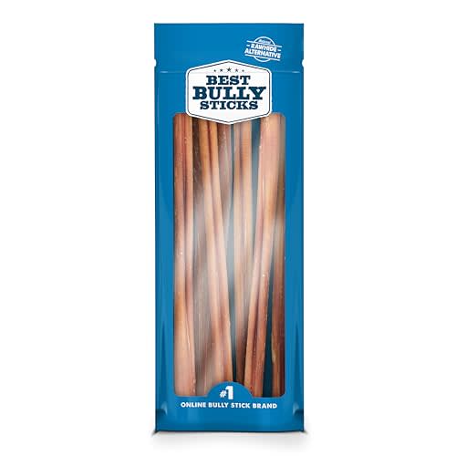 Best Bully Sticks 12 Inch Bully Sticks - 8 oz (Pack of 1) - 100% Natural Grass-Fed, Perfect for Medium or Large Canines