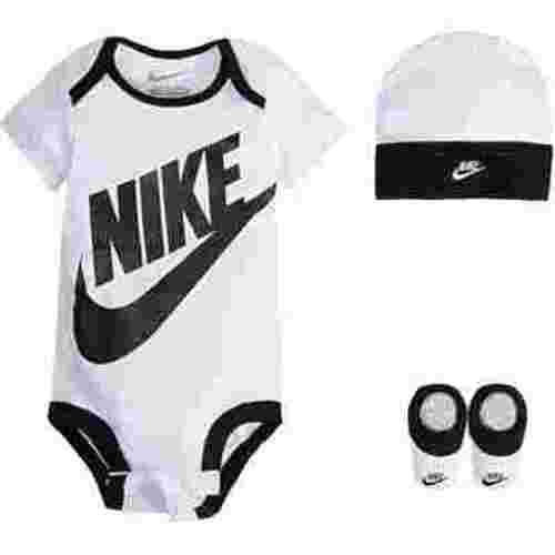 Nike bodysuit hat booties ( Unisex Baby), 3-Piece Set, 0-6 Months