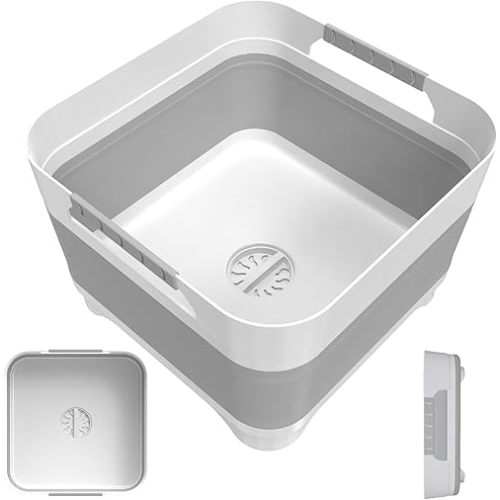 Wash Basin for Baby Bottles, Foldable, Versatile Wash Tub for Kitchen, RV, Outdoor Camping Sink, Sturdy & Easy to Clean