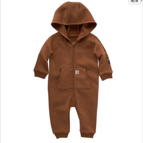 Kids' Long-Sleeve Fleece Zip Front Coverall (Baby) | Baby Girl Onesies & Bodysuits (0 - 24M) | Carhartt