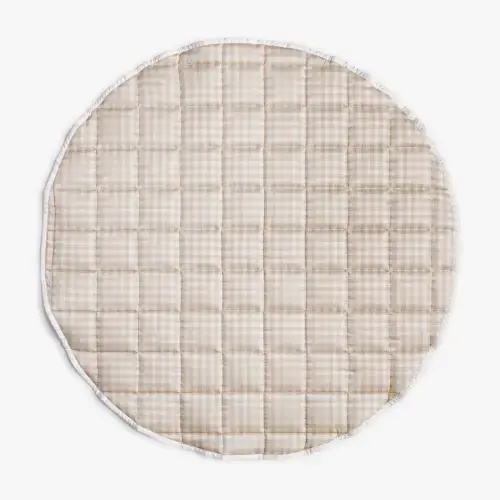 Picnic Gingham Play Mat - Beige