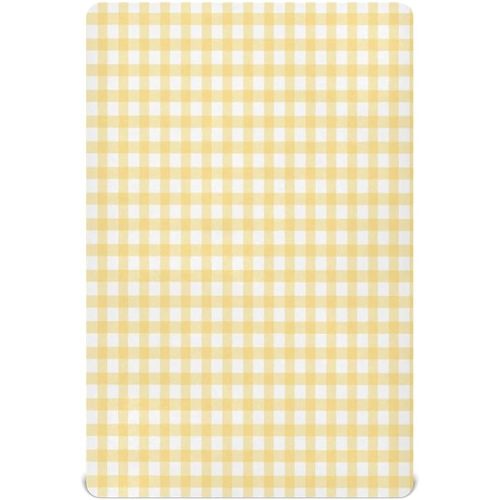 Yellow Gingham Crib Sheets for Boys and Girls, Fitted Baby Crib Sheets Soft and Breathable Mini Crib Sheets 39 X 27 Inches
